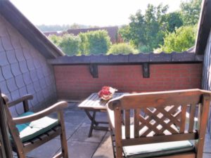 Blick aus der Loggia - Ferienwohnung Auetal